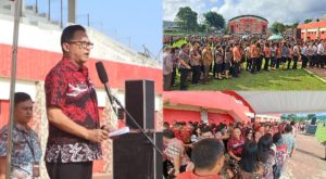 Pimpin Apel Kerja Perdana 2024, Sekkot Edwin Roring Bacakan Sambutan Walikota Tomohon