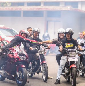 Cagub Steven Kandouw Bersama Pecinta Motor 2tak, Ajak Kampanyekan Pentingnya Keselamatan Berkendara