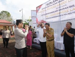Sekot Edwin Roring Sambut Kunjungan Kerja Kapolda Sulut