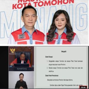 Mahkamah Konstitusi Tolak Gugatan WL-MM, Caroll-Sendy Dipastikan Akan Dilantik 20 Februari