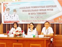Dukung Program Presiden Prabowo, Pemkot Tomohon Gelar Sosialisasi Pembentukan Koperasi Merah  Putih