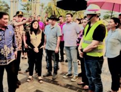 Gubernur Yulius Tinjau Hunian Korban Gunung Ruang, Komitmen Pemerintah Hadir Saat Rakyat Terluka