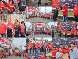 Dilepas Walikota Caroll Senduk, PDIP Tomohon Sukses Helat Soekarno Fun Run 2025