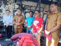 Gerak Cepat Gubernur Yulius Serahkan Bantuan Kepada Korban Kebakaran di Manado