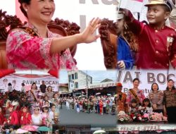 Usung Tema “Bersatu Berdaulat, Rakyat Sejahtera, Indonesia Maju”, Meriahnya Pawai Bocah HUT RI ke-80 di Kota Tomohon