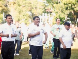 Gubernur Yulius dan Menteri Abdul Mu’ti Bergelora dalam Senam Anak Indonesia