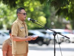 Sekda Edwin Roring Pimpin Apel Perdana November Pemkot Tomohon