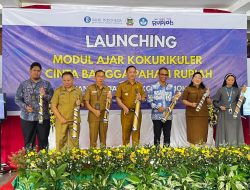 Bunyi Tetengkoran Pertanda Dimulainya Implementasi Modul Ajar Kokurikuler Cinta Bangga Paham Rupiah Jenjang SD dan SMP di Kota Tomohon