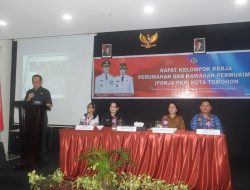 Kota Tomohon Komitmen Jalankan Kebijakan Strategis Nasional, Walikota Caroll Buka Rapat Pokja PKP