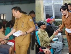 Diserahkan Caroll-Sendy, 476 Lansia Terima Insentif Program Pemkot Tomohon