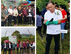 Peduli Lingkungan Hidup, Pimpinan dan Anggota DPRD Tomohon Ikut Tanam Pohon