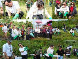 Semarakkan HUT ke-23 Kota Tomohon, CS-SR Lakukan Penanaman Pohon di Kawasan Cagar Alam Gunung Lokon