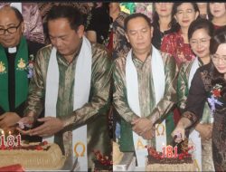 Caroll-Sendy Hadiri Ibadah Syukur HUT ke-181 Jemaat GMIM Kakaskasen Pniel
