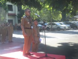Apel Kerja Bulan Februari, Kadispora Tomohon Sampaikan Sambutan Walikota Caroll Senduk