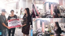 Ringankan Beban Korban Bencana Kebakaran, Wawali Sendy Rumajar Serahkan Bantuan Pemkot