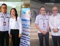 Wakili Pemerintahan Caroll-Sendy, Kadis Kominfo Tomohon Novi Politon Hadiri Pelantikan Pengurus PWI Sulut