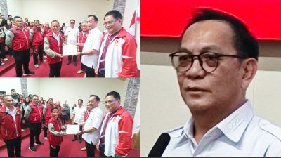 Wali Kota Caroll Senduk Serahkan Bonus bagi Atlet Peraih Medali Saat Porprov XII Sulut