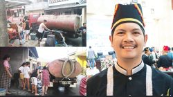 Kemarau Panjang, Karelheinz Senduk Salurkan Air Bersih untuk Warga Tinoor Raya