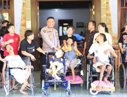 Tebar Kasih dan Kepedulian, Kapolres Tomohon Rangkul Anak-anak Panti Asuhan
