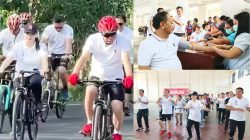 Caroll-Sendy Bersepeda Santai dan Senam Bersama, Ajak Masyarakat Terapkan Pola Hidup Sehat