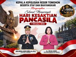 Polres Tomohon Peringati Hari Kesaktian Pancasila 2026: Pancasila Jiwa Pemersatu Bangsa Menuju Indonesia Maju