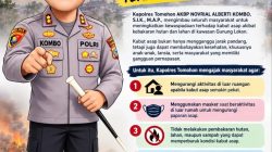 WASPADAI KABUT ASAP: Kapolres Tomohon Novrial Kombo Imbau Warga Kurangi Aktivitas Luar Ruangan dan Stop Bakar Lahan