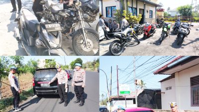 Tegakkan Disiplin, 12 Kendaraan Anggota Polres Tomohon Ditindak Propam dan Lantas