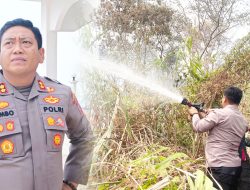 Gunung Lokon Membara, Kapolres Tomohon Novrial Kombo Tegaskan: Stop Pembakaran Lahan Sembarangan