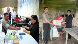 Sentuhan Kemanusiaan Polres Tomohon: Paket Bansos Disalurkan, Darah Personel Didonorkan